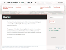 Tablet Screenshot of gatorwrestlingclub.com